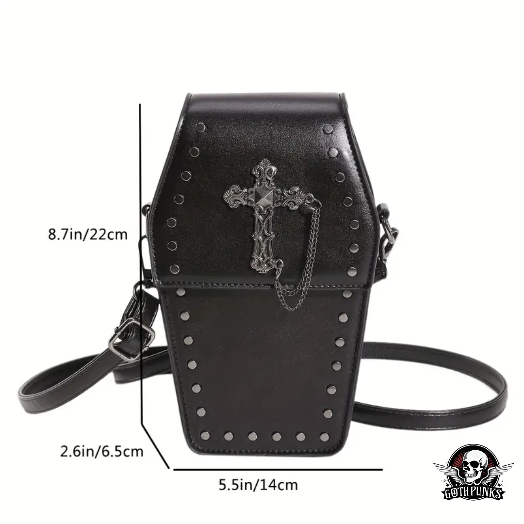 Gothic Nightfall Coffin Shoulder Bag