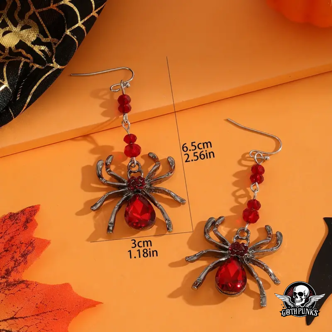 Dark Romance Spider Earrings
